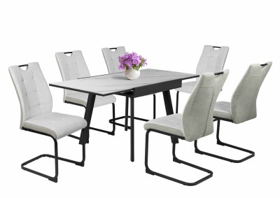 Diaz-asztal-feher-marvany-Bruno-szek-feher